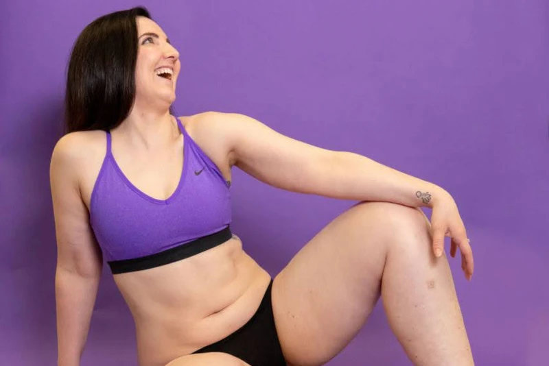 Courtney from Loyobo showing body positivity